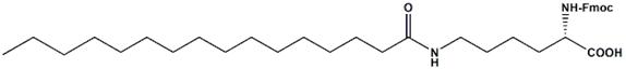 Fmoc-Lys,palmitoyl-OH