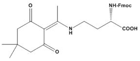 Fmoc-Dab,Dde-OH ,Nα-Fmoc-Nγ-,4,4-dimethyl-2,6-dioxocyclohex-1-ylideneethyl-L-2,4-diaminobutyric acid