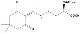 Fmoc-D-Dab,Dde-OH ,Nα-Fmoc-Nγ-,4,4-dimethyl-2,6-dioxocyclohex-1-ylideneethyl-D-2,4-diaminobutyric acid