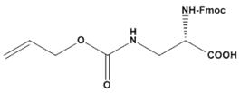 Fmoc-Dap,Alloc-OH ,Fmoc-Nβ-allyloxycarbonyl-L-2,3-diaminopropionic acid