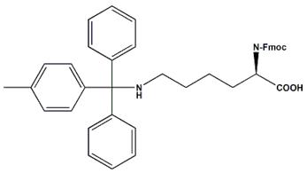 Fmoc-D-Orn,Mtt-OH ,Fmoc-Nε-methyltrityl-D-lysine