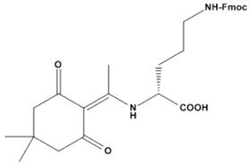 Dde-D-Orn,Fmoc-OH ,Nα-1-,4,4-dimethyl-2,6-dioxocyclohex-1-ylideneethyl-Ne-Fmoc-D-ornitine