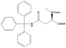 Fmoc-N-Me-D-Asn,Trt-OH ,Nα-Fmoc-Nα-methyl-Nγ-trityl-D-asparagine